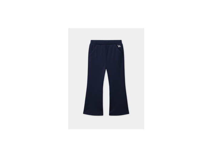 Pantalon wide leg bleu foncé avec poche imprimé Fille Sergent Major