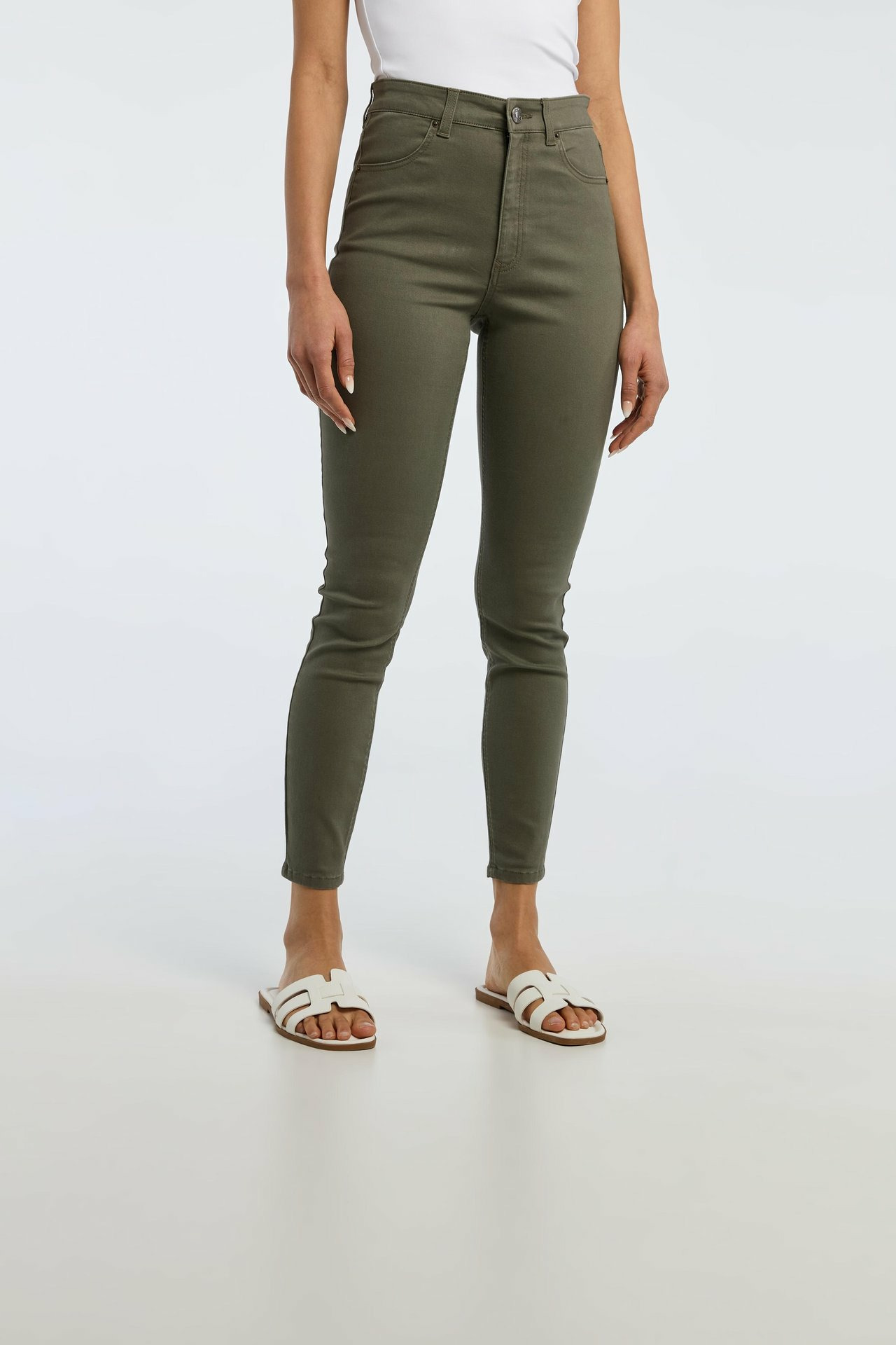 Jeans skinny taille haute