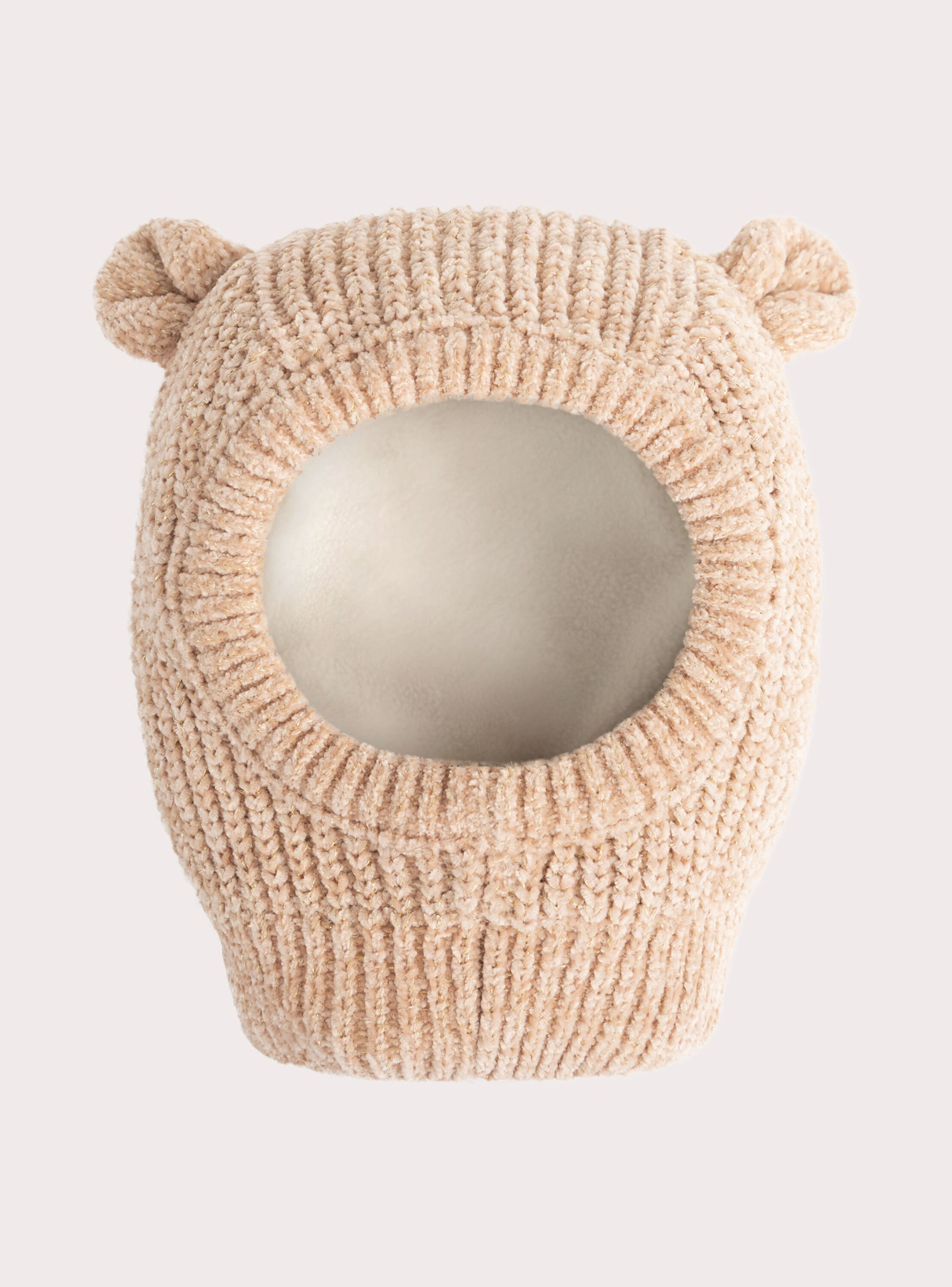 Cagoule couleur noisette pour bébé fille