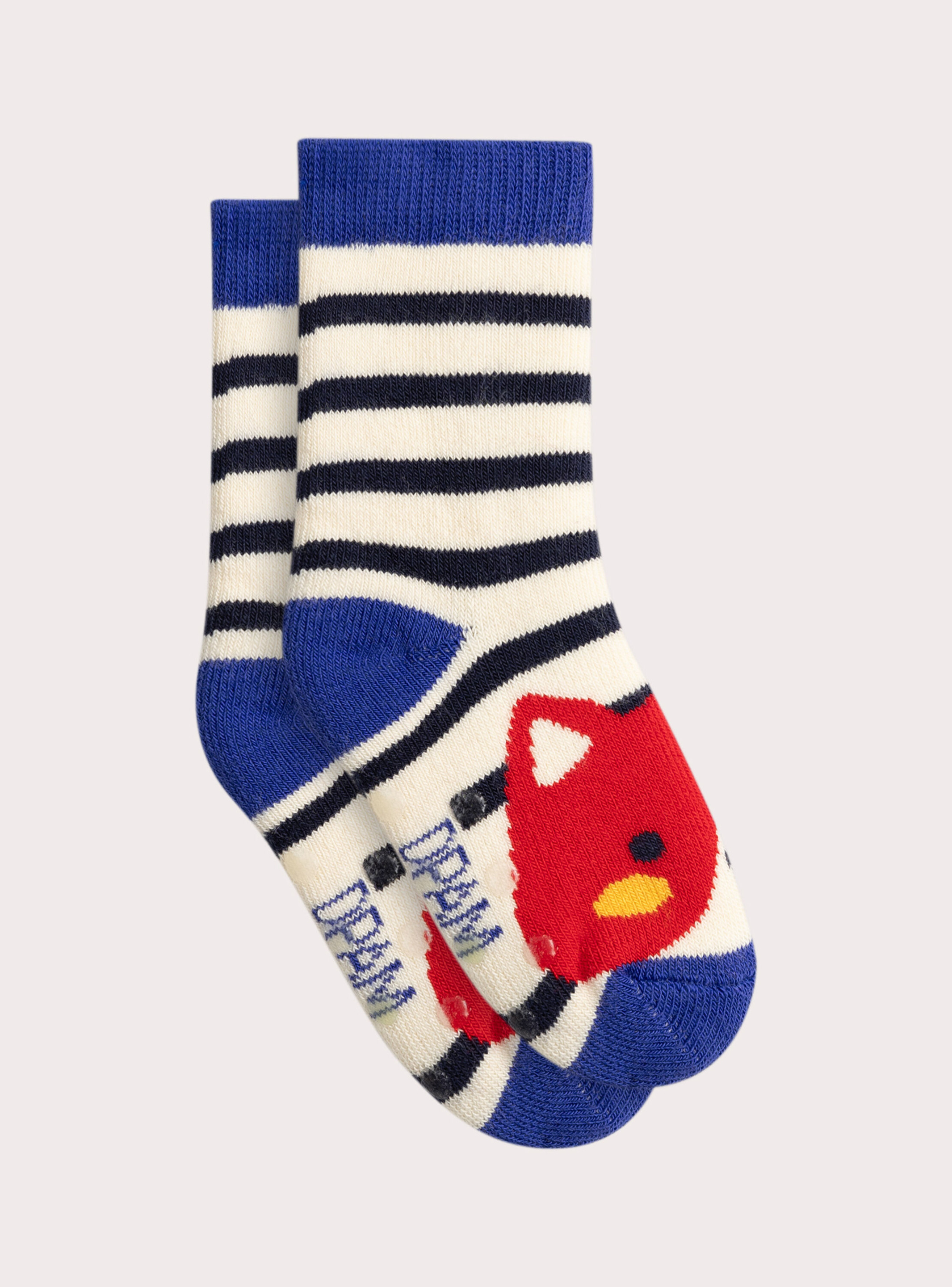 Chaussettes rayées antidérapantes