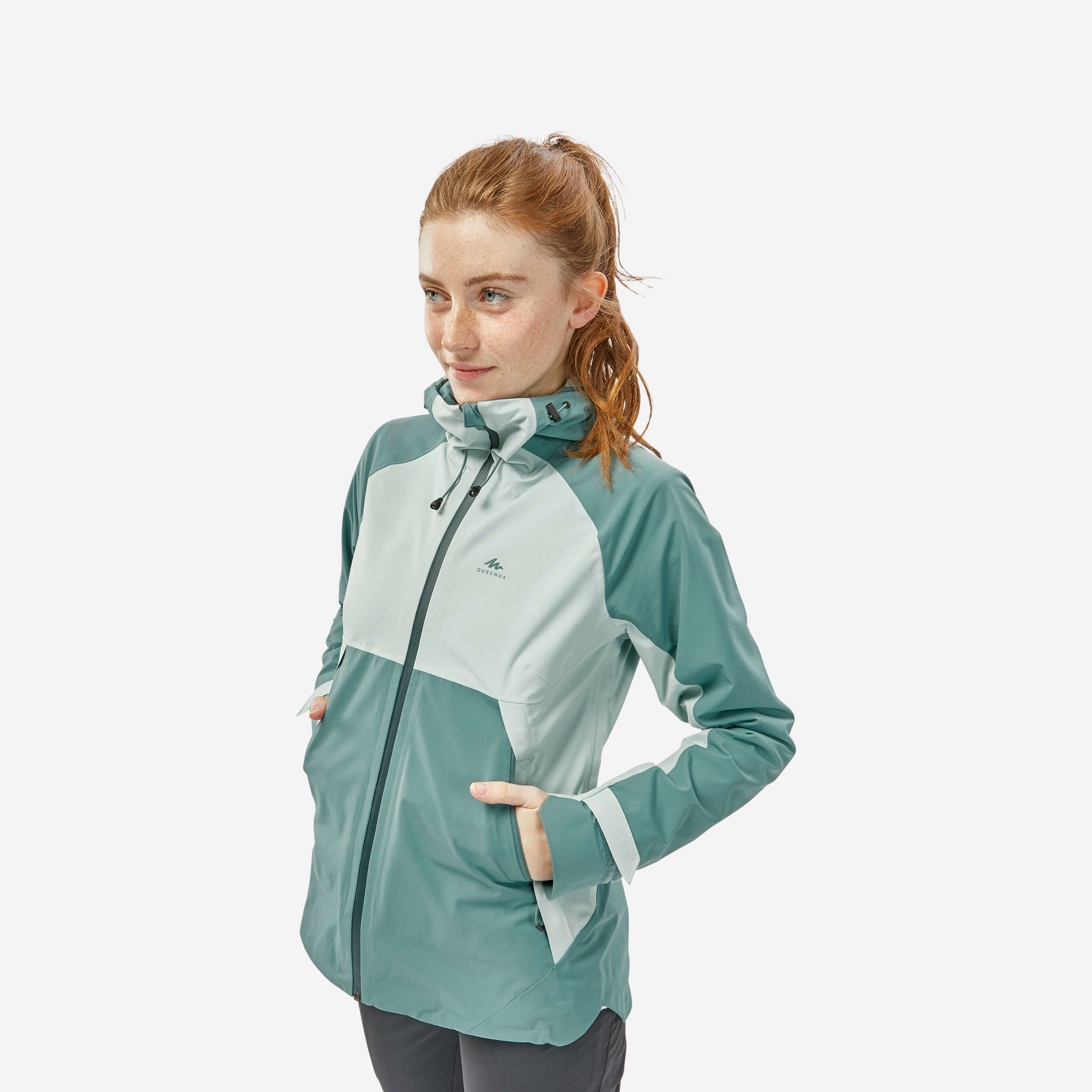 Veste imperméable de randonnée montagne MH500 Femme Decathlon