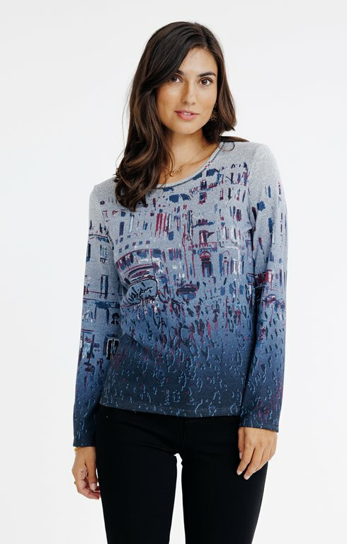 T-Shirt Manches Longues Col Rond