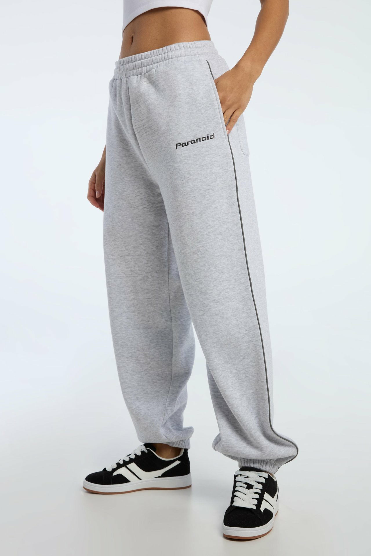 Pantalon de jogging avec insertion latérale