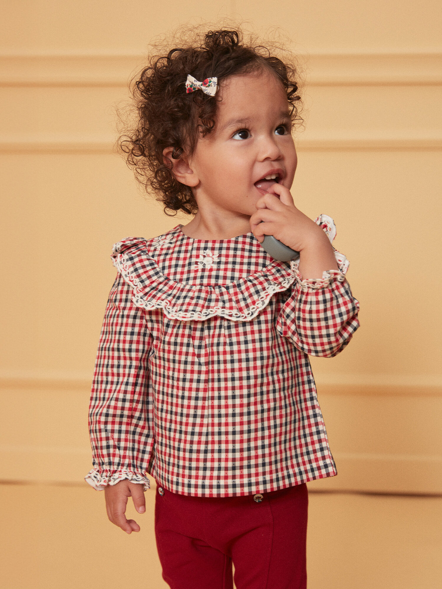 Blouse à carreaux