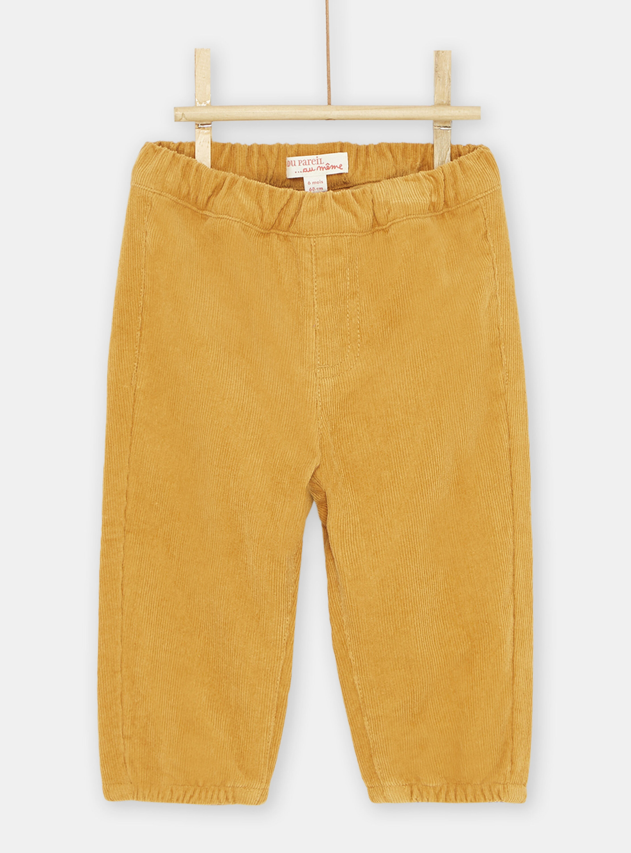 Pantalon en velours miel bébé garçon