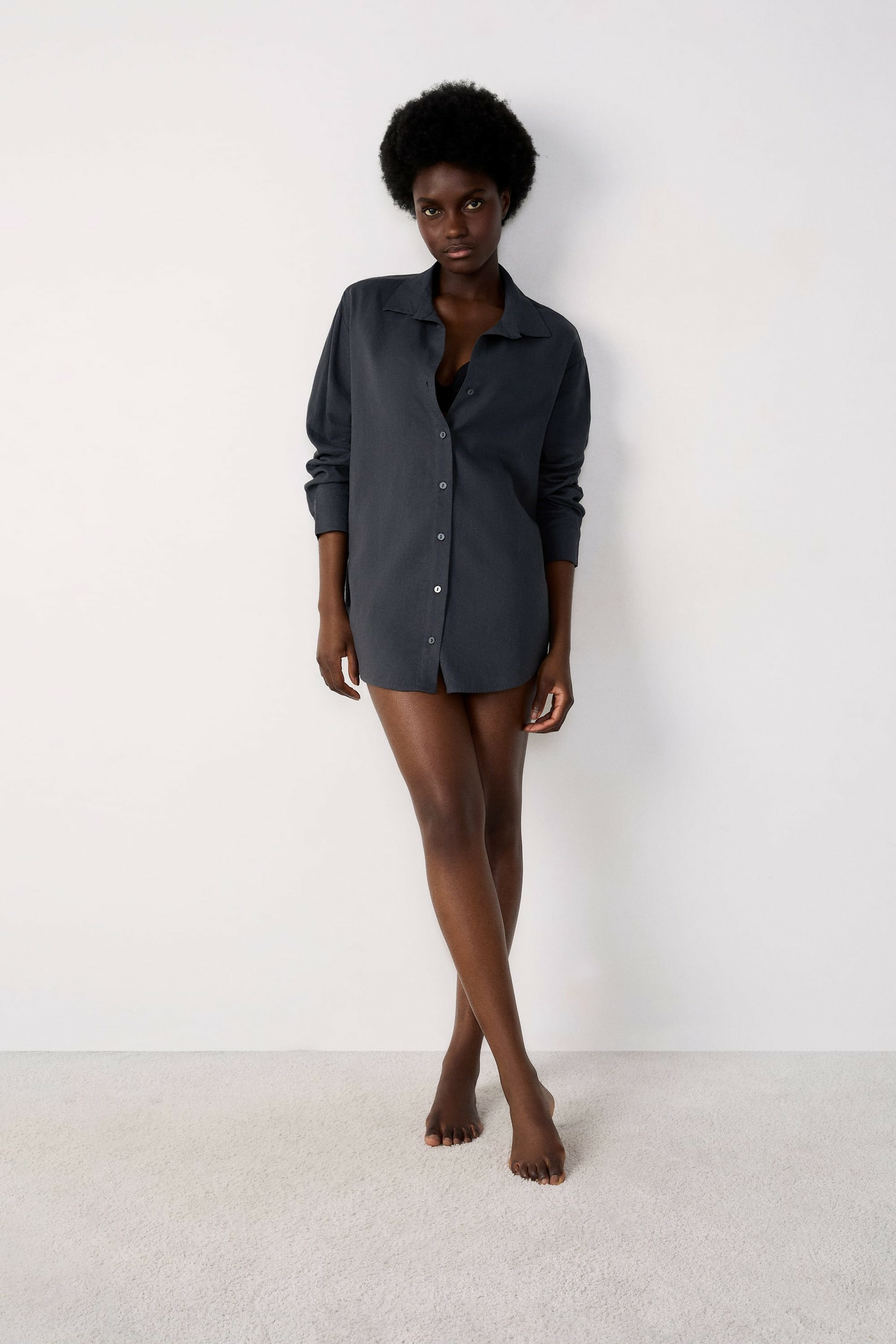 Chemise de plage rayée