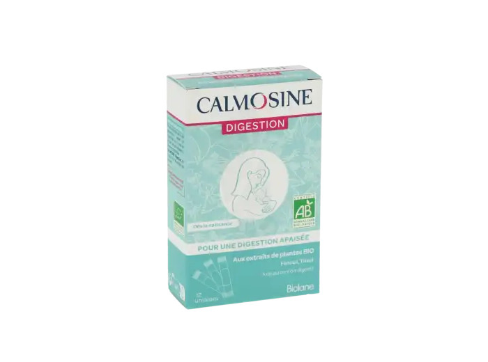 Calmosine Digestion Bio Solution Buvable Apaisante Extraits Naturels De Plantes 12 Dosettes/5ml