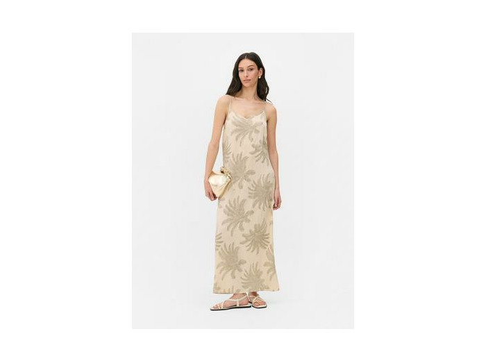 Robe longue caraco imprimée Paula Echevarría