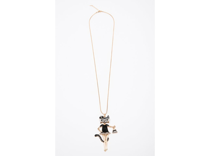 Sautoir Pendentif Chat