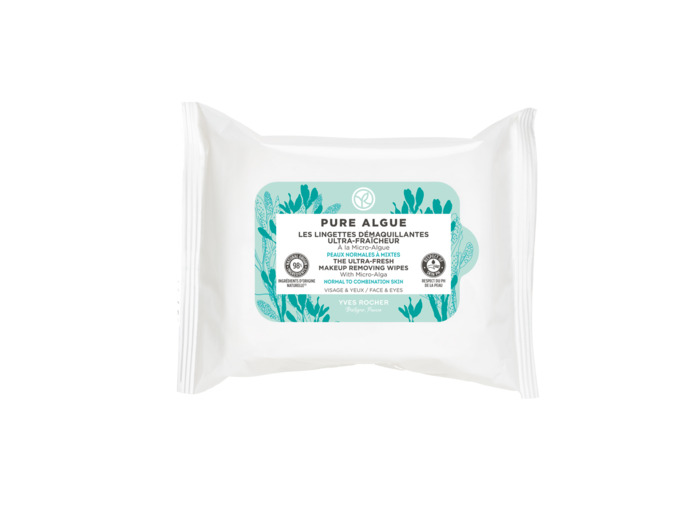 Les Lingettes Démaquillantes Ultra-Fraîcheur Pure Algue