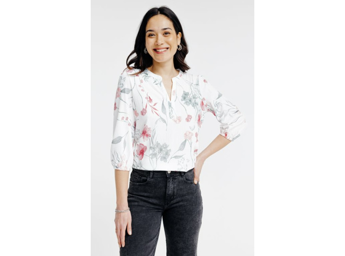 Tee-shirt imprimé fleuri