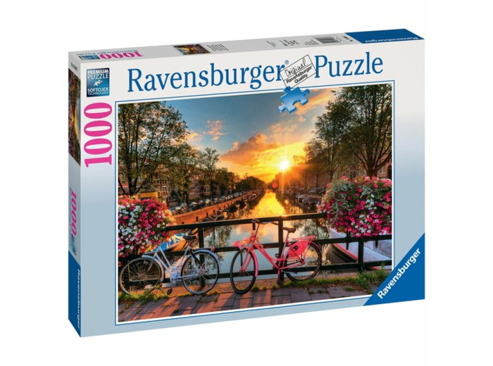 PUZZLE 1000 PIÈCES RAVENSBURGER - AMSTERDAM À VÉLO