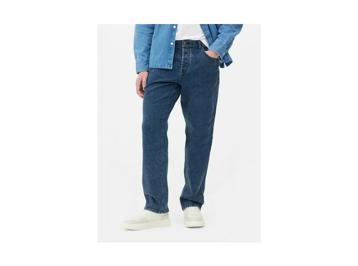 Jean droit à taille mi-haute