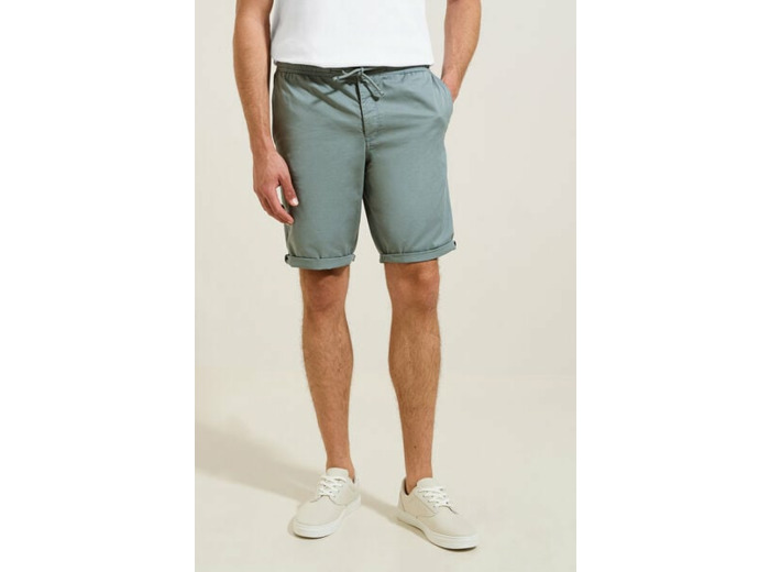 Bermuda chino uni - Vert