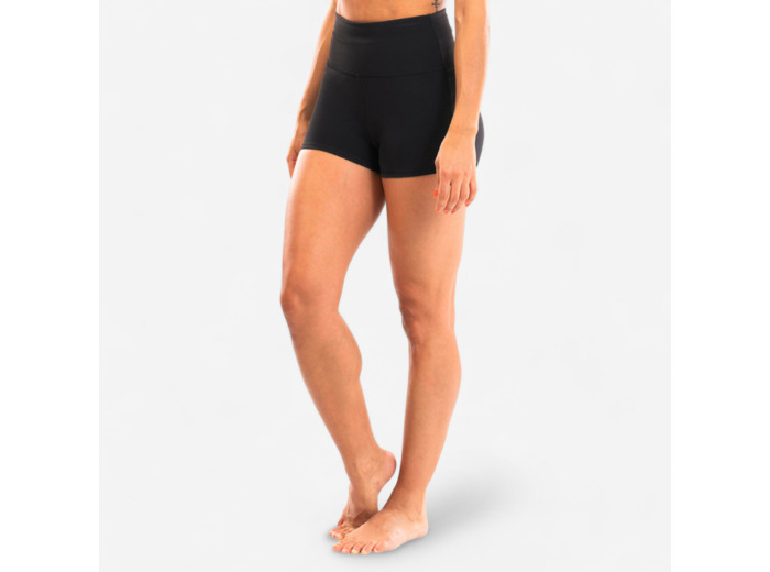 Short danse moderne taille haute femme - noir