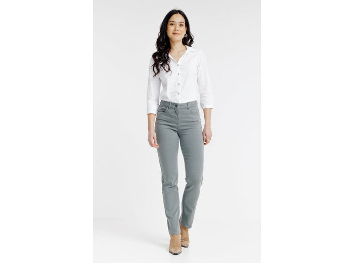 Pantalon coupe droite détail zip