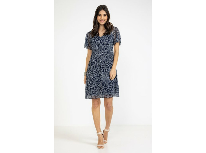 Robe plissée avec noeud dans le dos