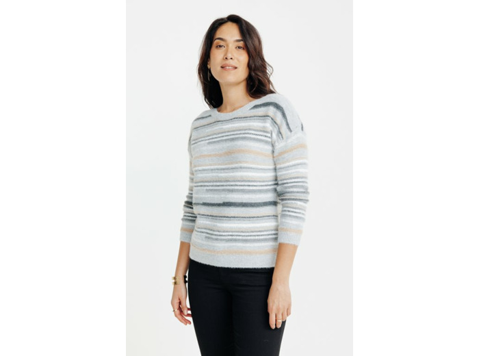 Pull Avec Jeu De Rayures