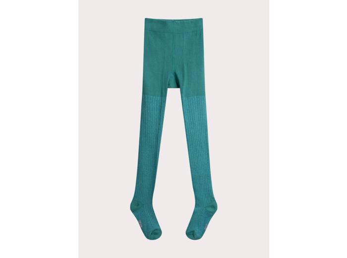 Collant turquoise pailleté pour fille
