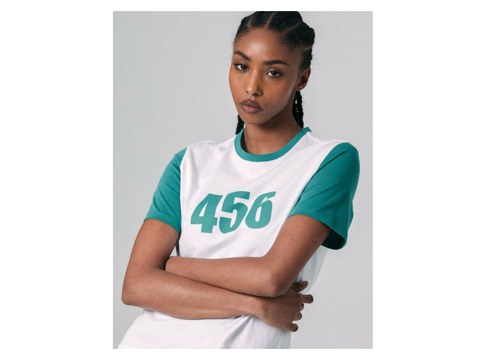 T shirt à message blanc
