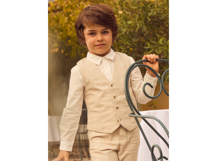 Gilet de costume beige