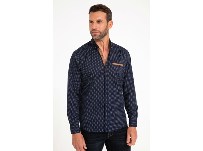 Chemise À Manches Longues Marine