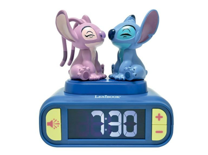 RÉVEIL VEILLEUSE STITCH ET ANGEL