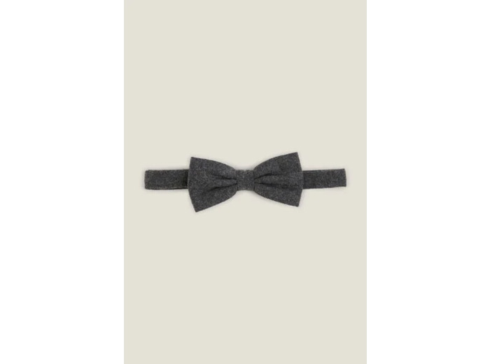 Nœud papillon en flanelle - Gris moyen
