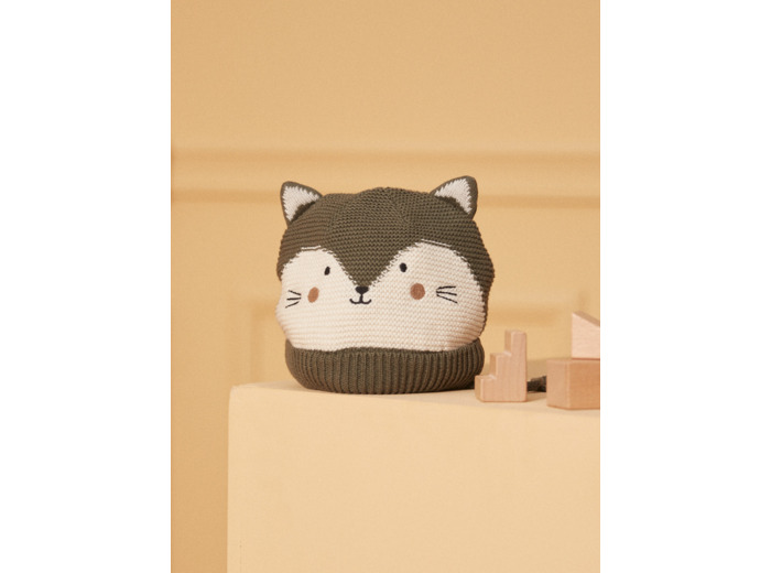 Bonnet cache oreille animal