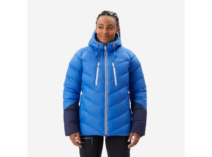 Doudoune en duvet d'alpinisme femme - MAKALU Bleu