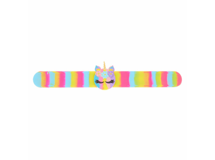 Bracelet enrouleur licorne arc-en-ciel