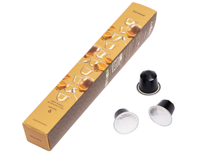 Café aromatisé «Caramel» étui Caps x10
