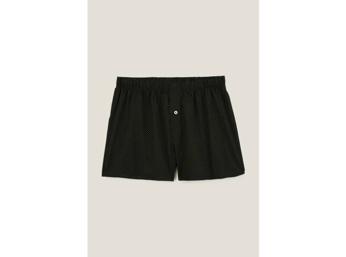 Caleçon fantaisie en coton - Noir
