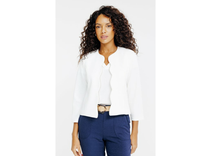 Veste avec feston et piping doré