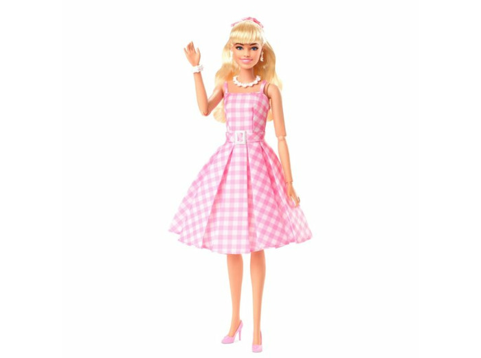 Barbie le film : Poupée Barbie en robe vichy rose