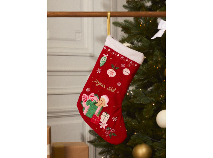 Chaussette de noël décorative