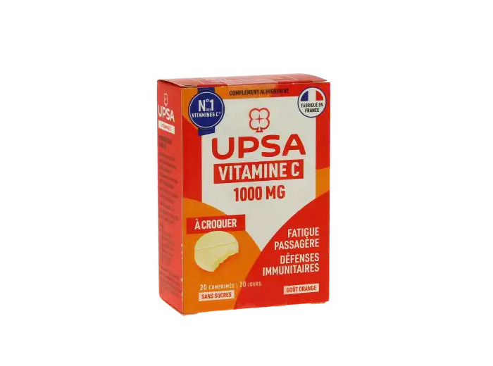 Upsa Vitaminec 1000 Comprimés à Croquer 2 Tubes De 10