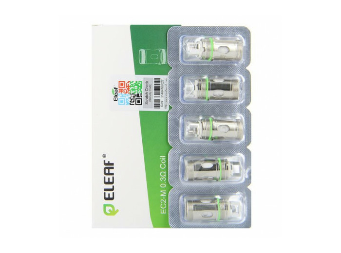 Pack de 5 résistances EC2-M 0,3ohm Eleaf