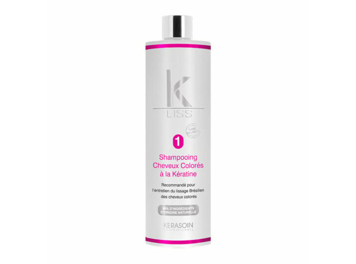 Shampooing pour cheveux colorés à la kératine K-Liss
