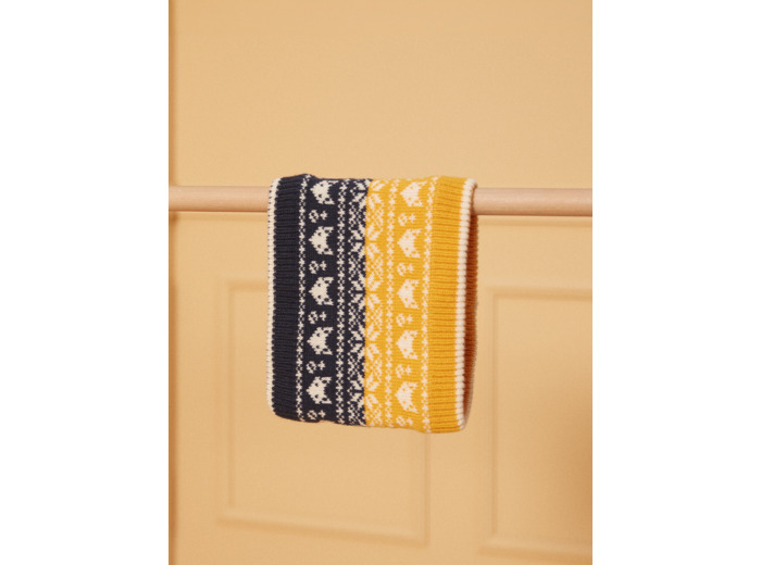 Snood jacquard tricolore
