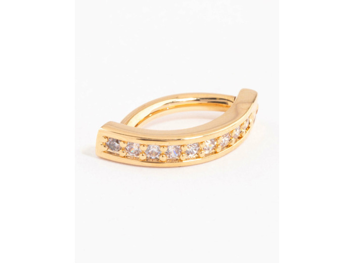 Gold Plated Surgical Steel Curved Belly Ring