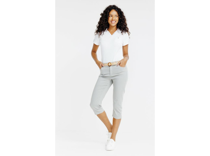 Pantalon corsaire avec ceinture