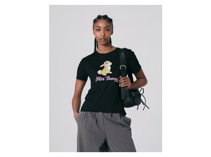 T shirt Jennyfer x Disney noir