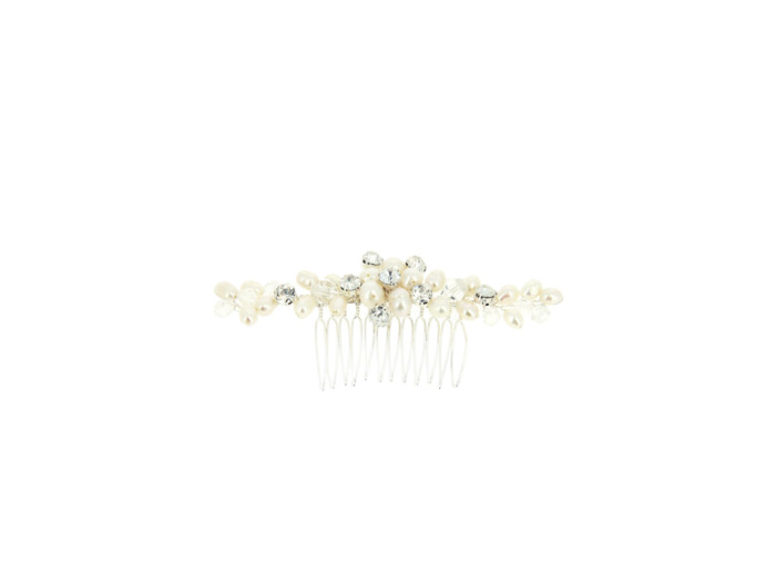 Peigne barrette mariage argenté...