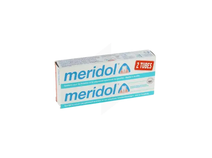 Meridol Protection Gencives Dentifrice Anti-plaque 2 Tubes De 75 Ml