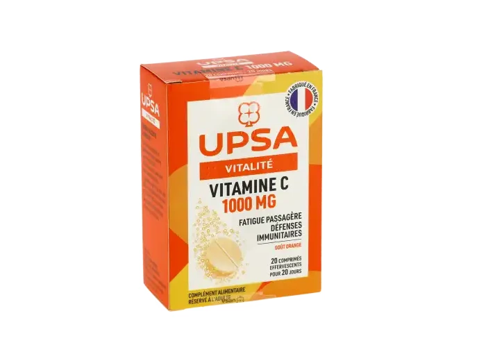 Upsa Vitamine C 1000 Comprimés Effervescents 2 Tubes De 10