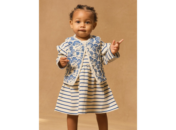 Ensemble robe et veste sans manches