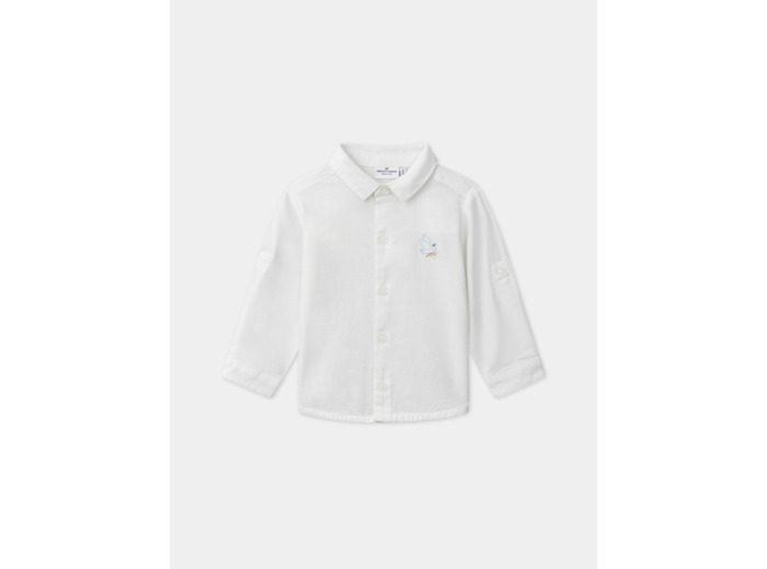 Chemise avec broderie oiseau