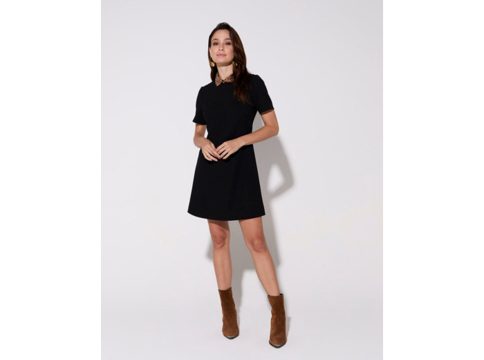 Robe courte unie NOIR