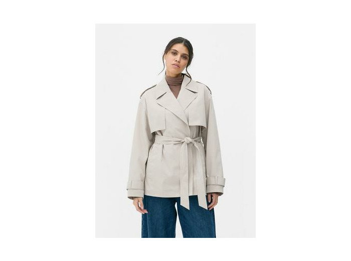 Imperméable court à ceinture